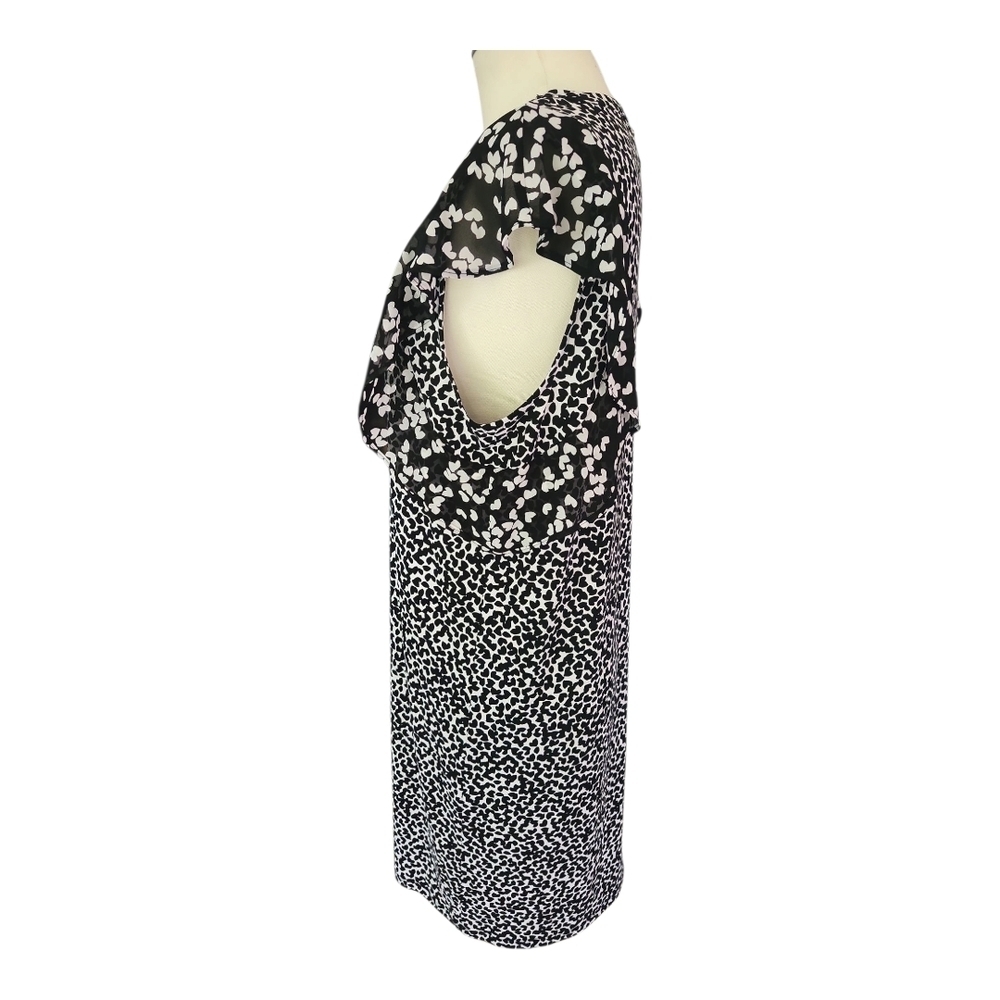 Michael Kors Black White Sheath Dress Sleeveless Work Office L - Picture 7 of 11